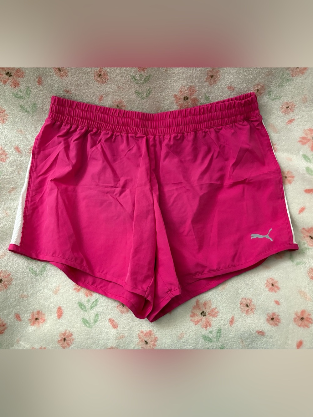 Puma Women's Bright Pink Athletic Running Shorts